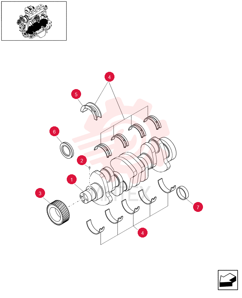 CRANKSHAFT 76191962