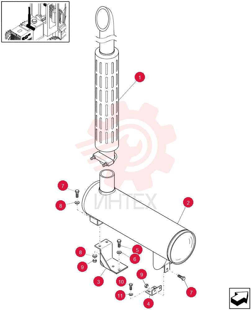 EXHAUST SYSTEM PIPE 73162011