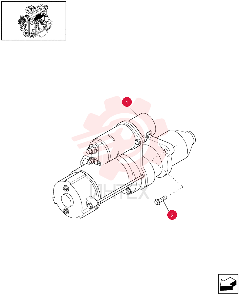 STARTER MOTOR 76193275