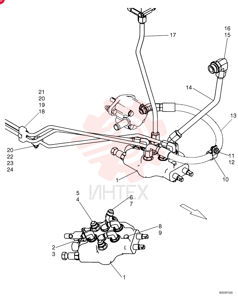 HYDRAULIC VALVE 9805400 (1)