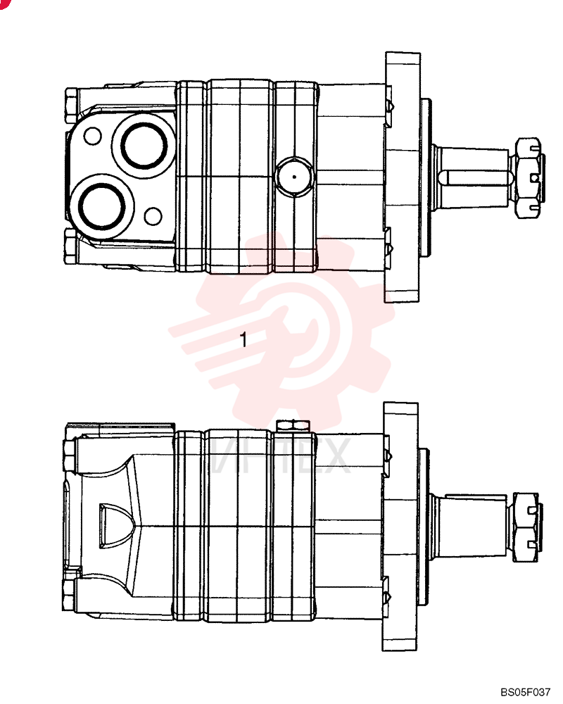 MOTOR, HYDRAULIC 87459472 (1)