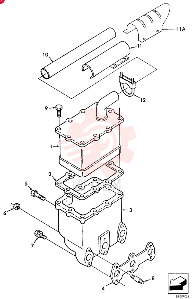 MUFFLER SBA135406300
