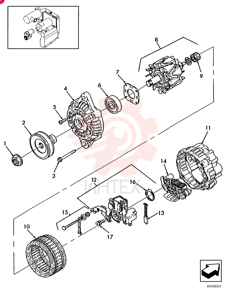 ALTERNATOR SBA185046320