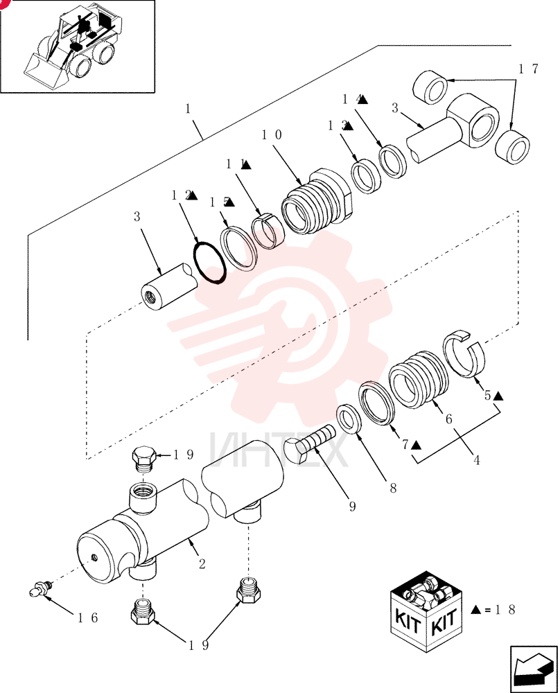 HYDRAULIC CYLINDER 86631753 (1)