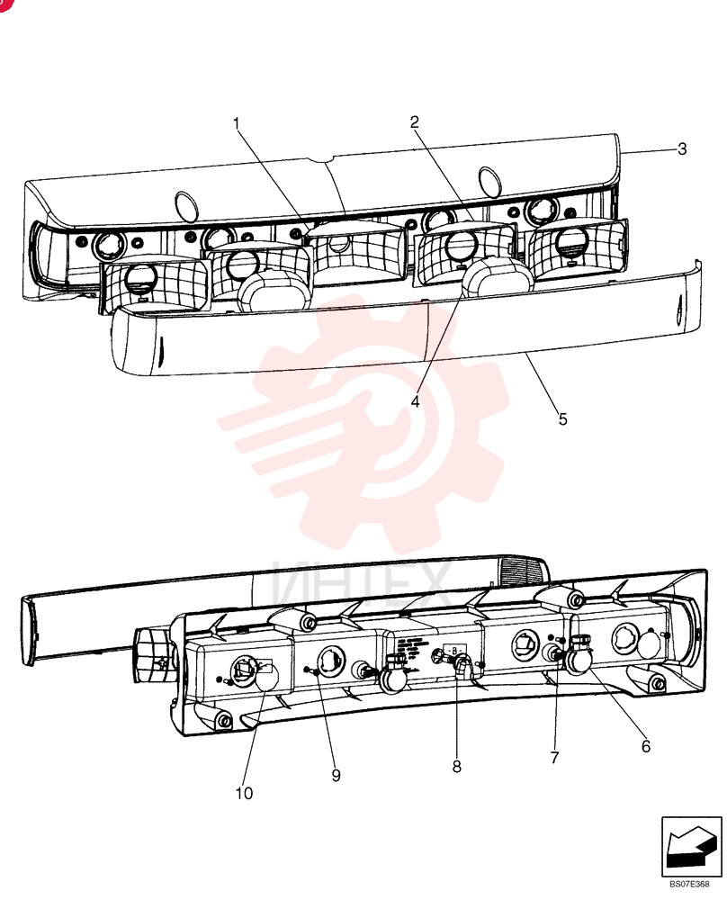 LIGHT,Halogen, 12V, 50W, Clear/Red 87569827 (1)
