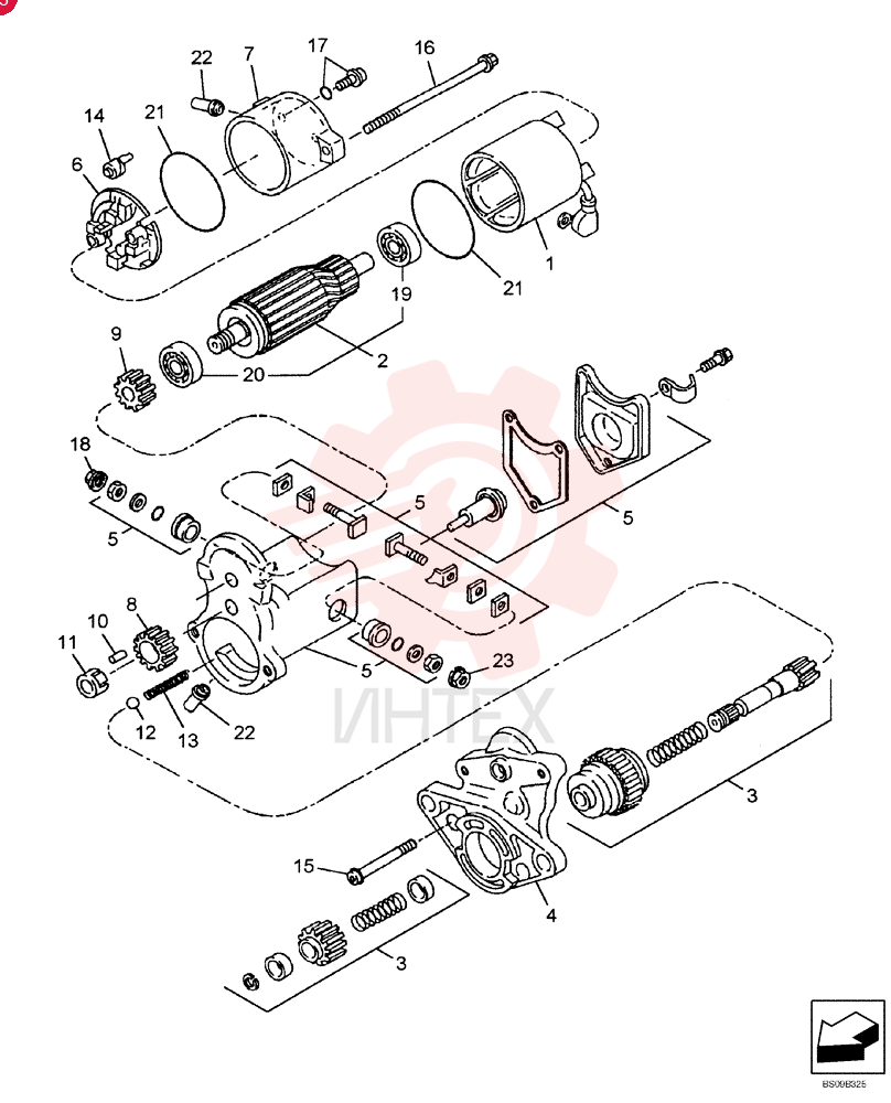 STARTER MOTOR SBA185086530