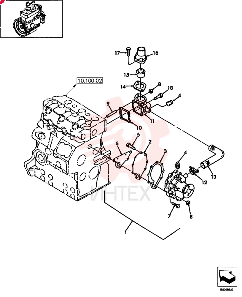 WATER PUMP SBA145017730