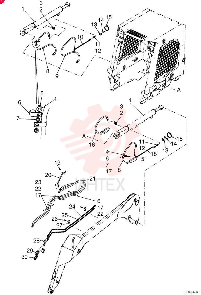 HYDRAULIC CYLINDER 86590821
