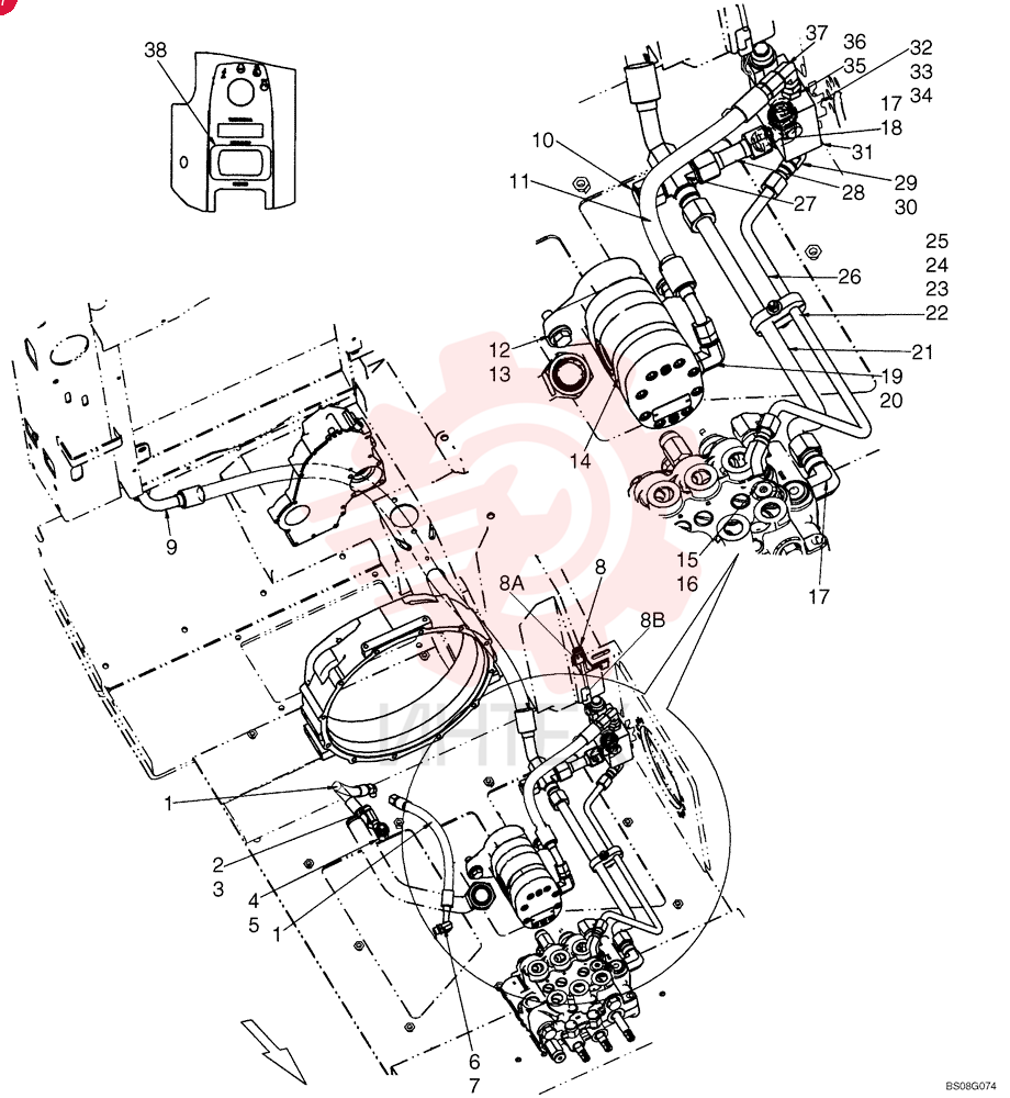 HOSE,9.53mm ID x 375mm L 87586523 (2)