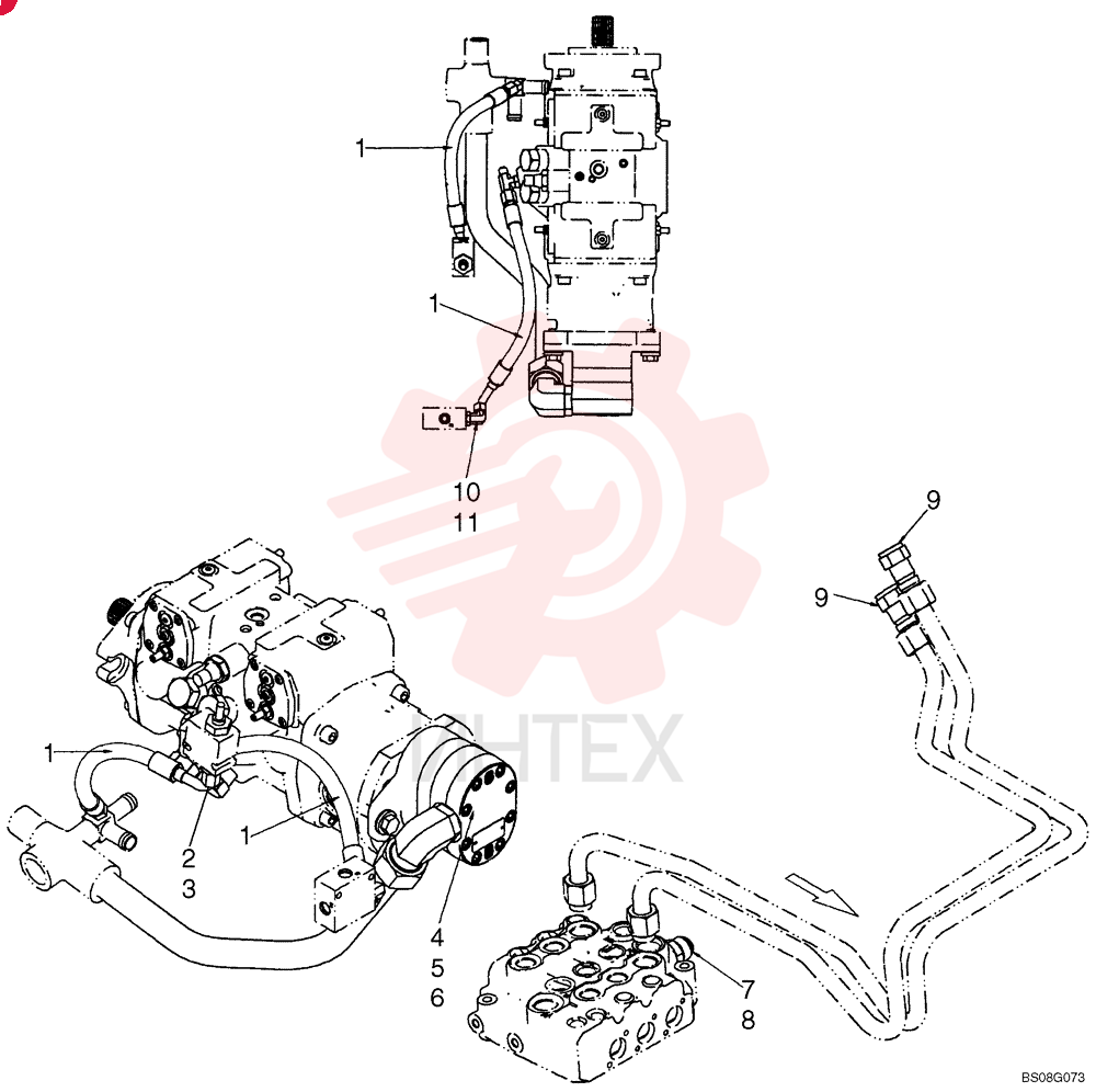 HOSE,9.53mm ID x 375mm L 87586523 (1)