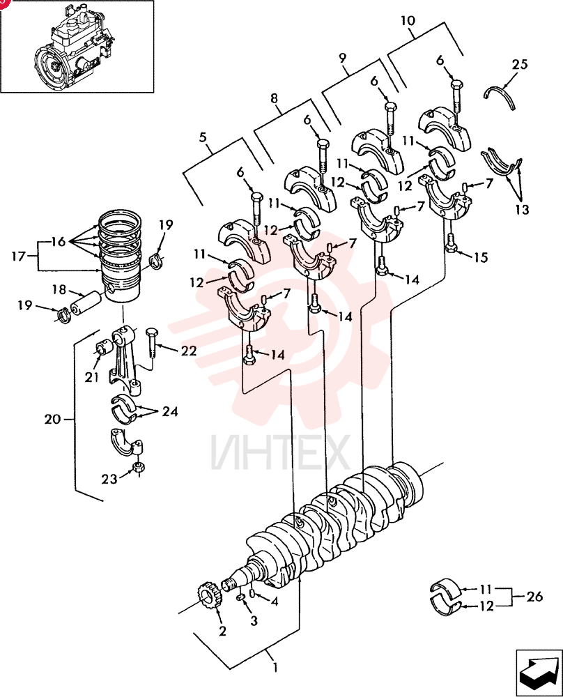CRANKSHAFT SBA115256630