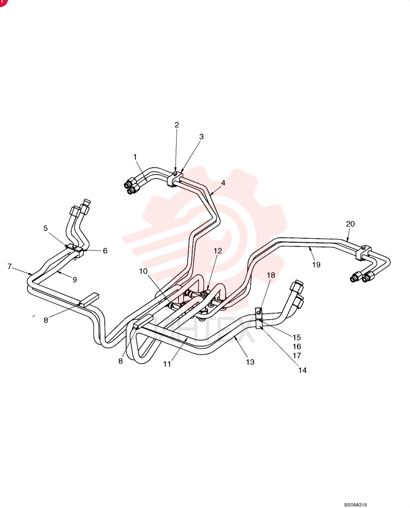 HYD TUBE,10.22 mm ID x 12.70 mm OD 87357185