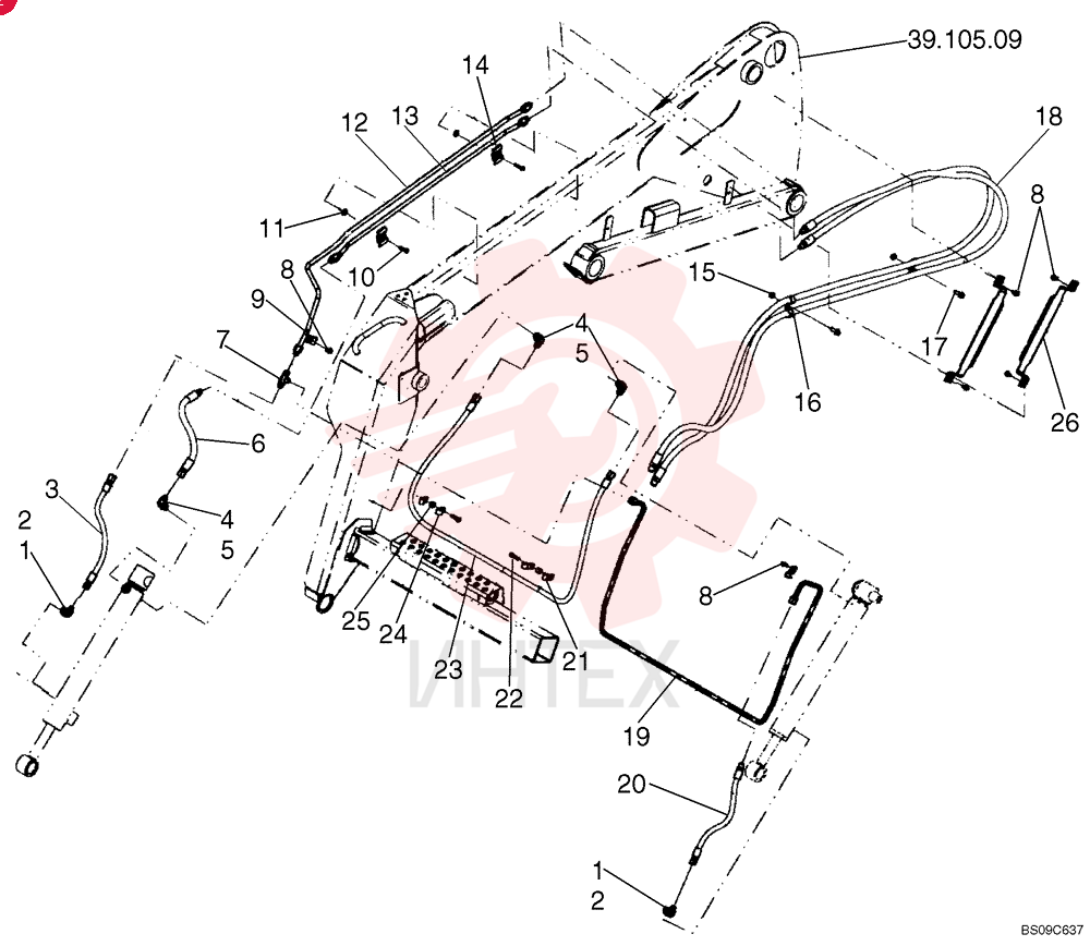 ELBOW,90 Degree, 9/16" - 18 JIC x 3/4" - 16 ORB 76347 (1)