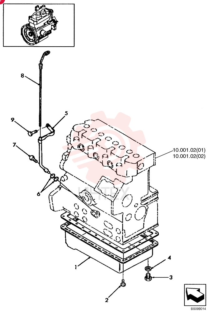ENGINE OIL PAN SBA110708030