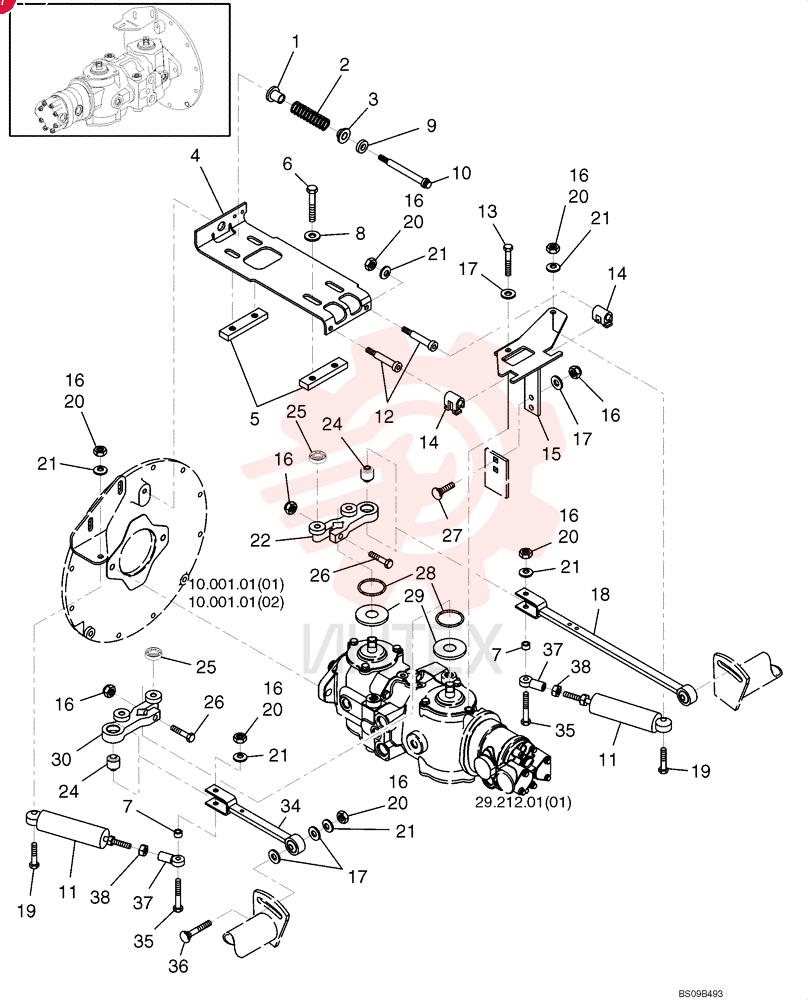 HUB,12.75mm ID x 19mm OD x  31mm L