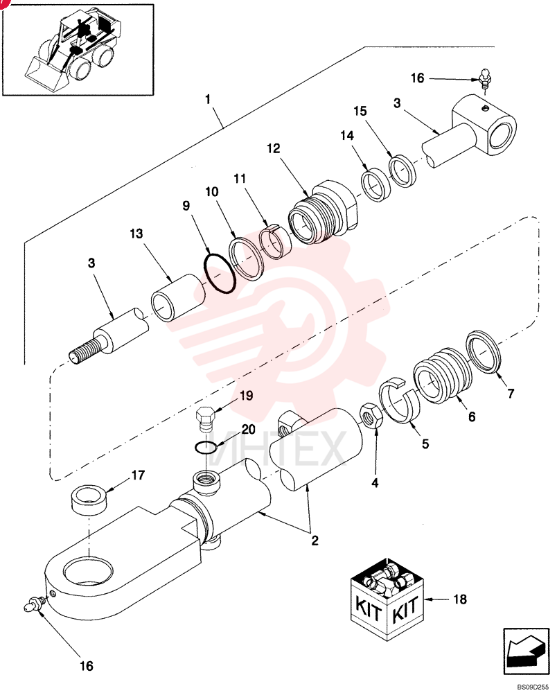 HYDRAULIC CYLINDER 86633432