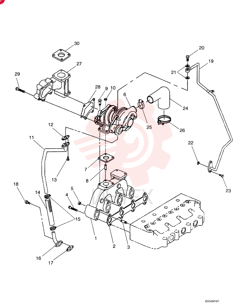 EXHAUST MANIFOLD SBA135617240