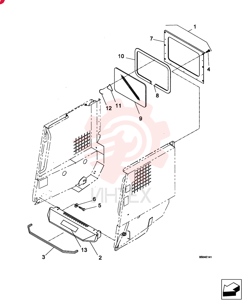 CAB GLASS 86506354