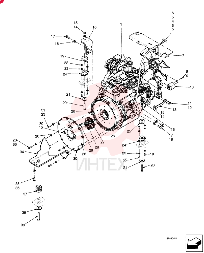 ENGINE,44kW, 2.22L, 4 Cylinders, W/ Turbocharger SBA133734 (3)