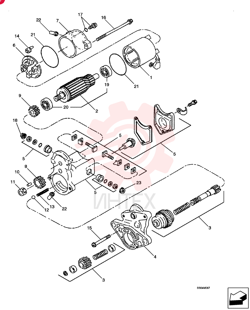 STARTER MOTOR SBA185086530
