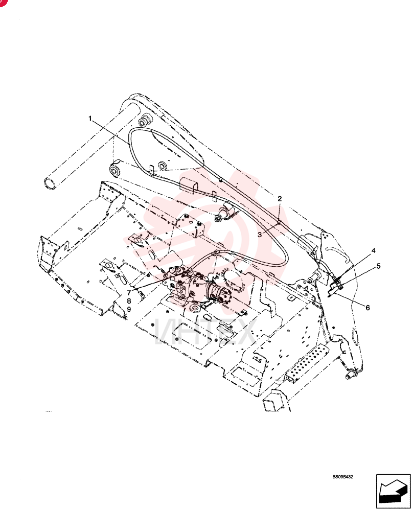 HOSE,9.53mm ID x 5537.2mm L, SAE 100R1