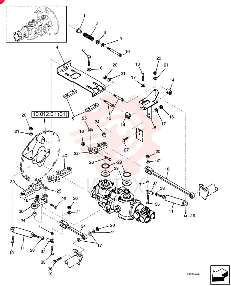 HUB,12.75mm ID x 19mm OD x  31mm L
