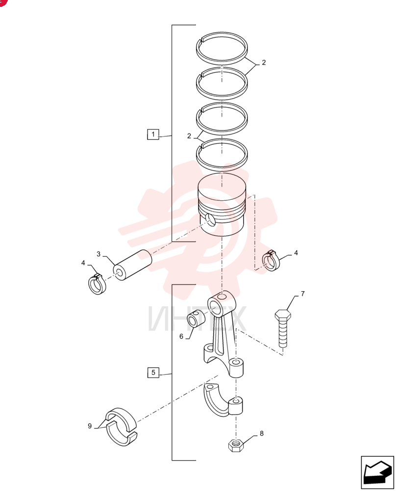 PISTON & RINGS KIT SBA115017581