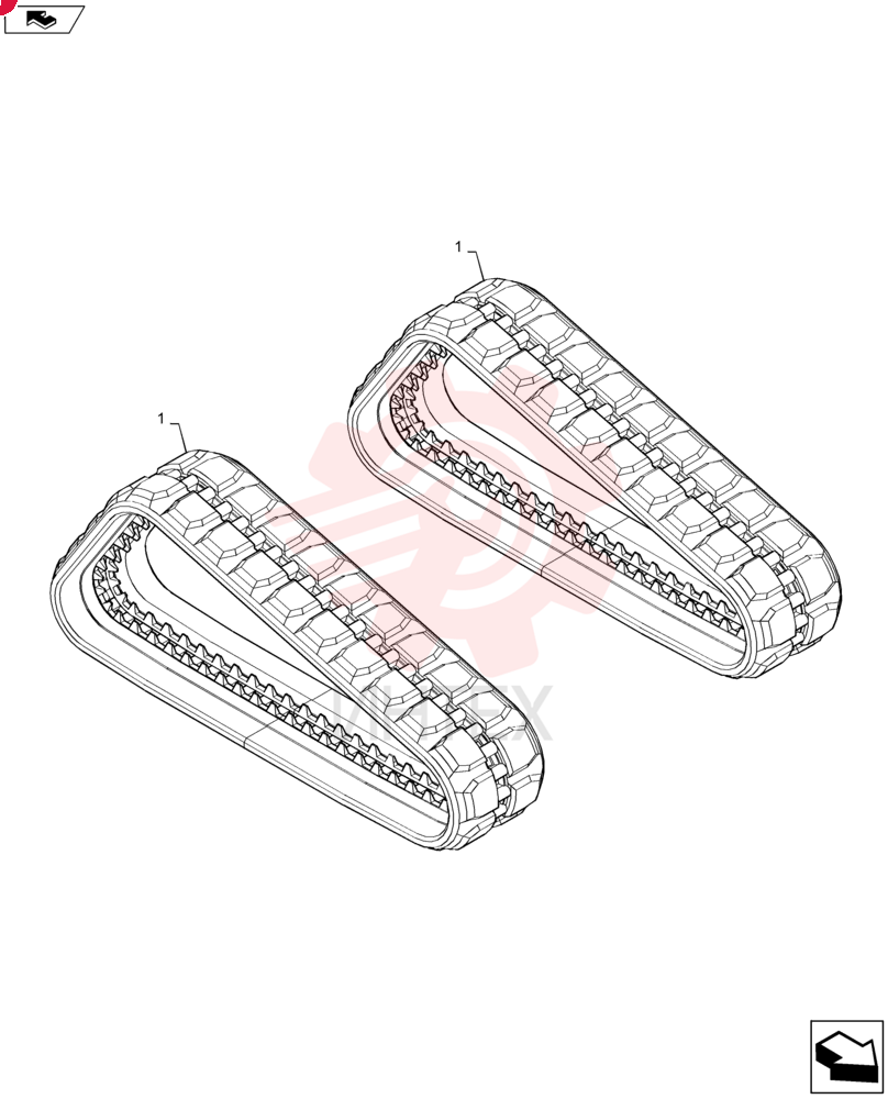RUBBER TRACK 87541113