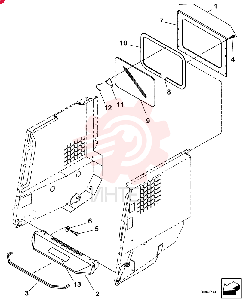 CAB GLASS 86506354