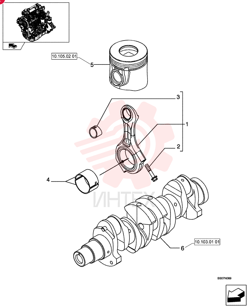CONNECTING ROD 504113130