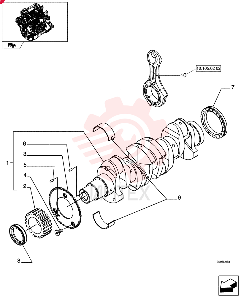 CRANKSHAFT 504213230