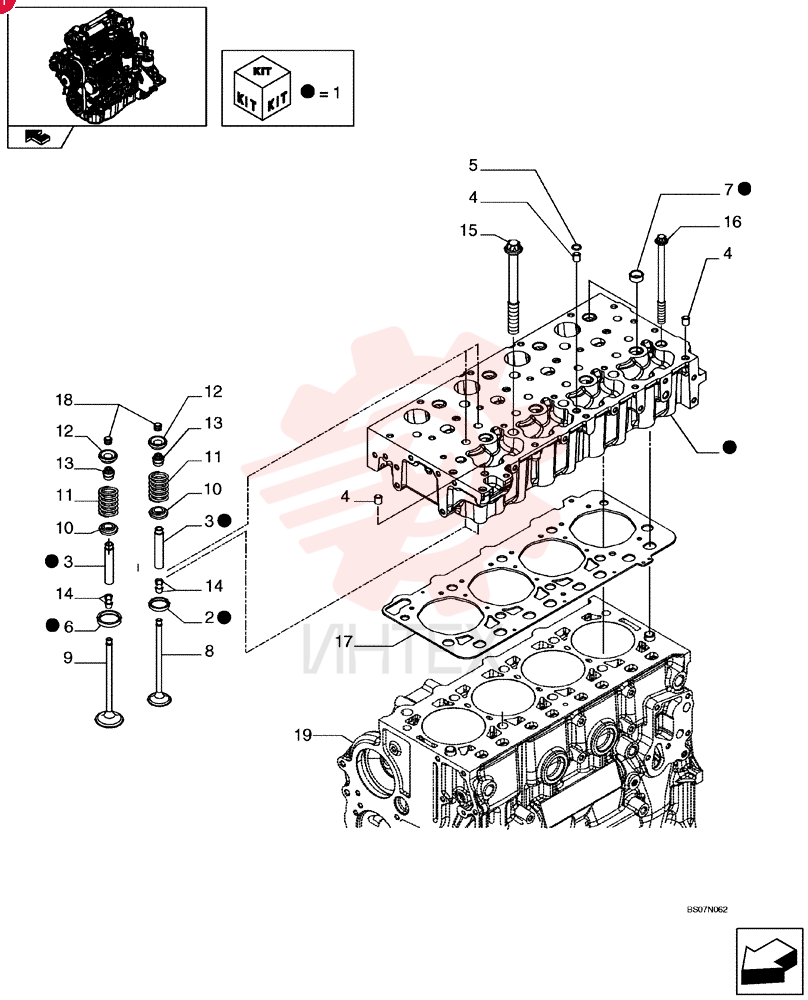 CYLINDER HEAD 504254092