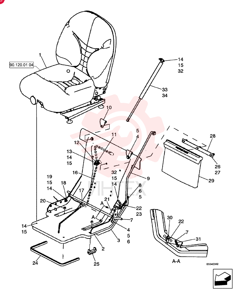 DRIVER SEAT 87019264