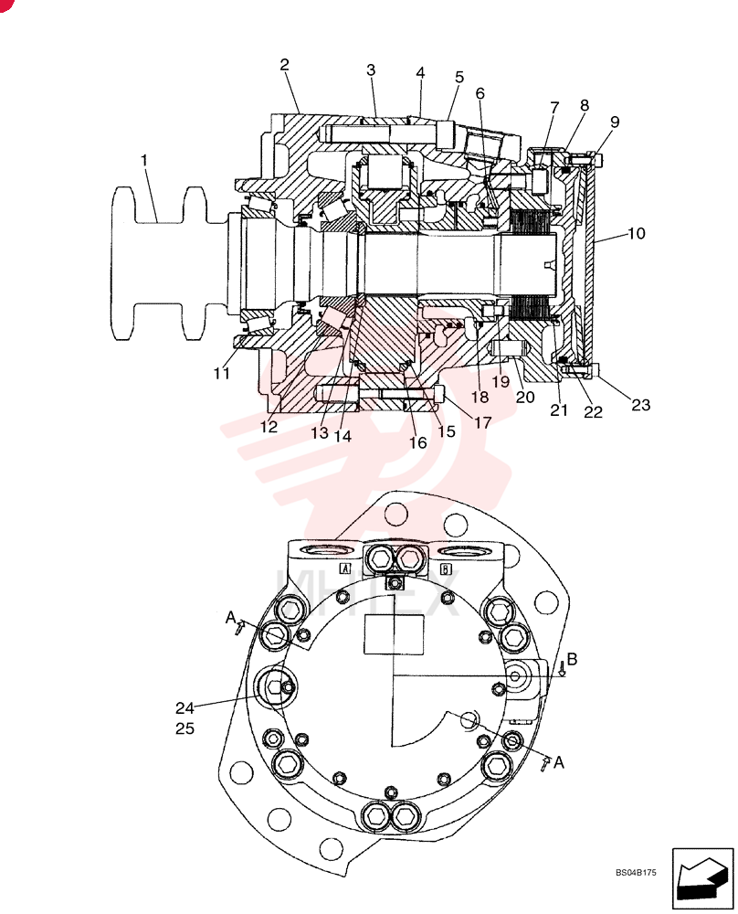 HYDRAULIC MOTOR 87035339 (2)