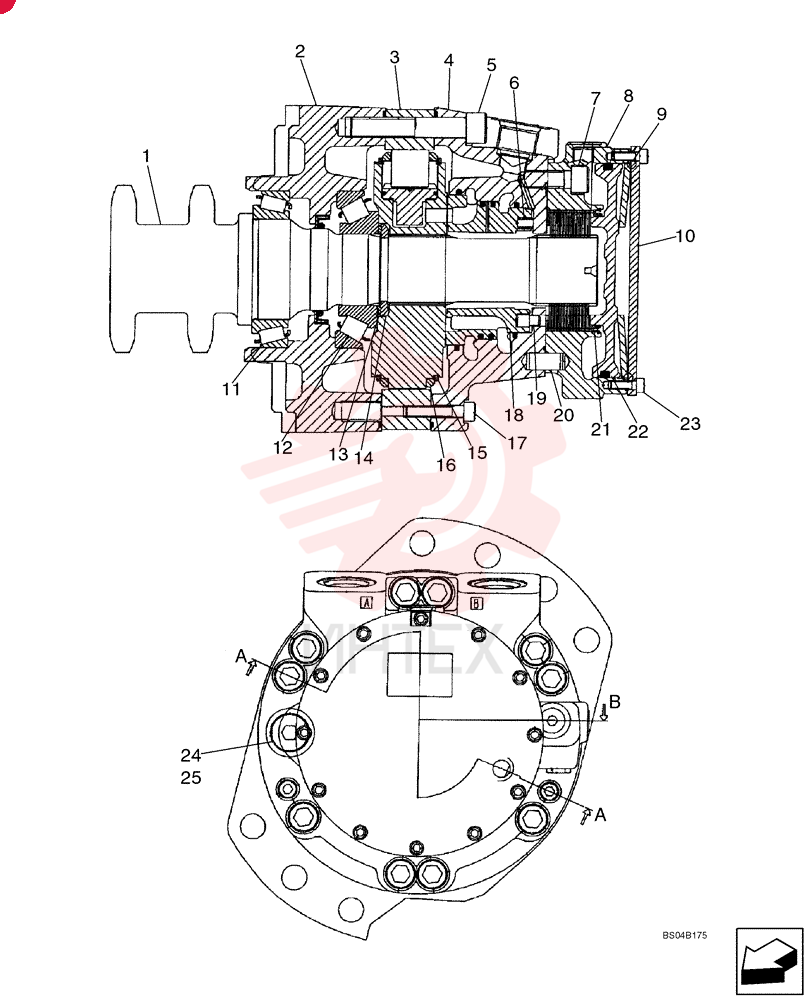 HYDRAULIC MOTOR 87035339 (2)