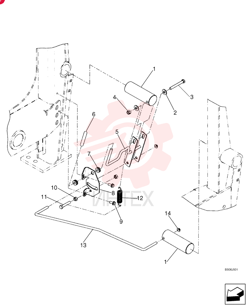 PIN,50.8mm OD x 148mm L
