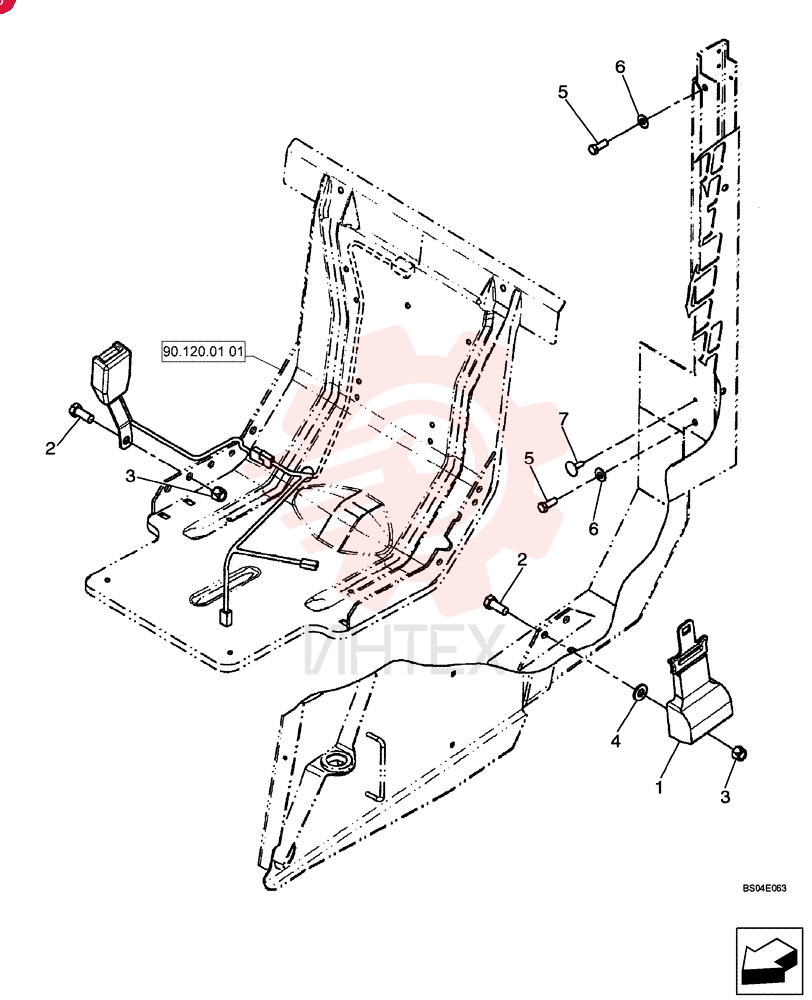 SAFETY BELT 9820622