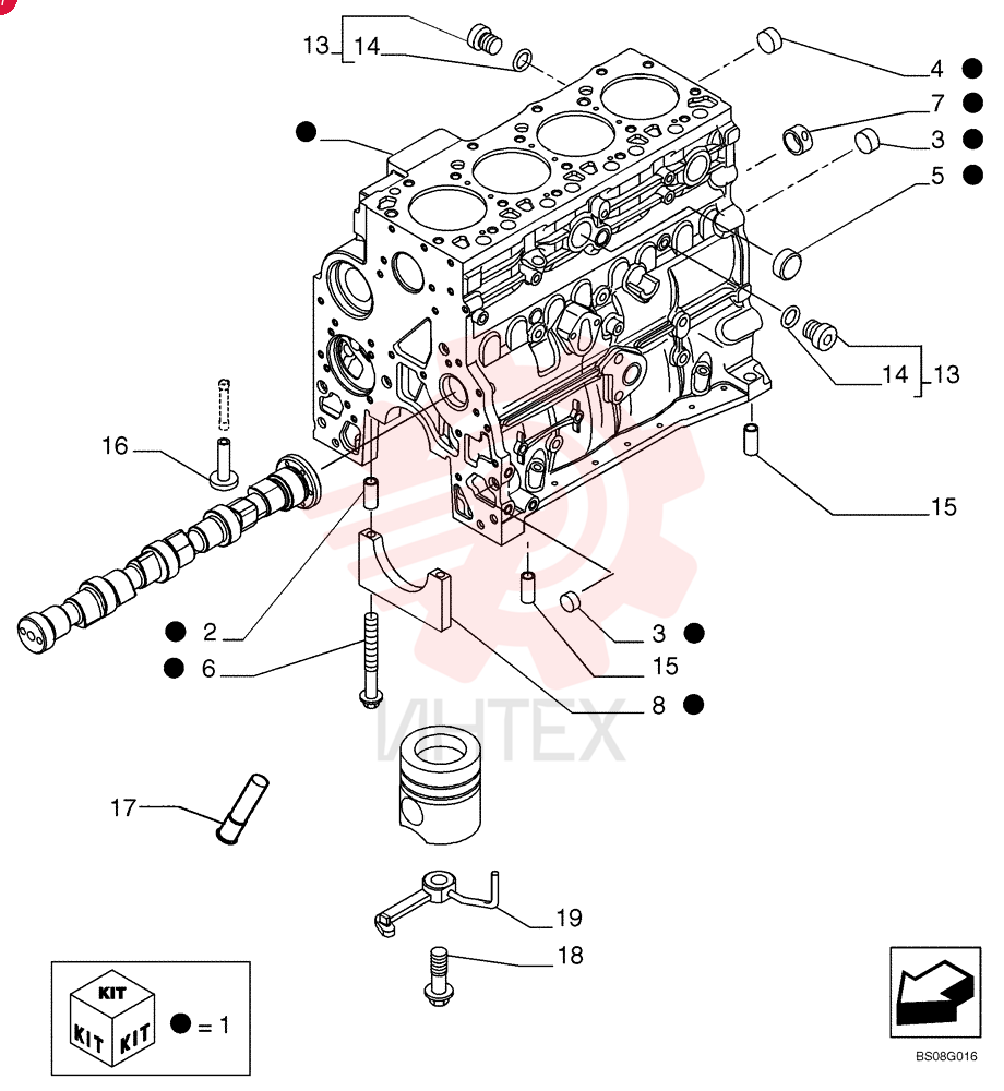 CYLINDER BLOCK,4 Cylinders