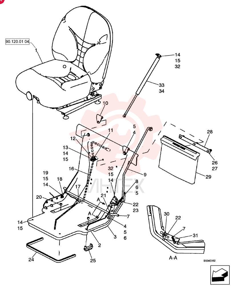 DRIVER SEAT 87019264