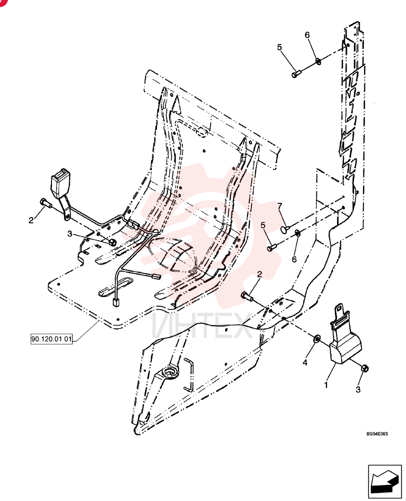 SAFETY BELT 9820622