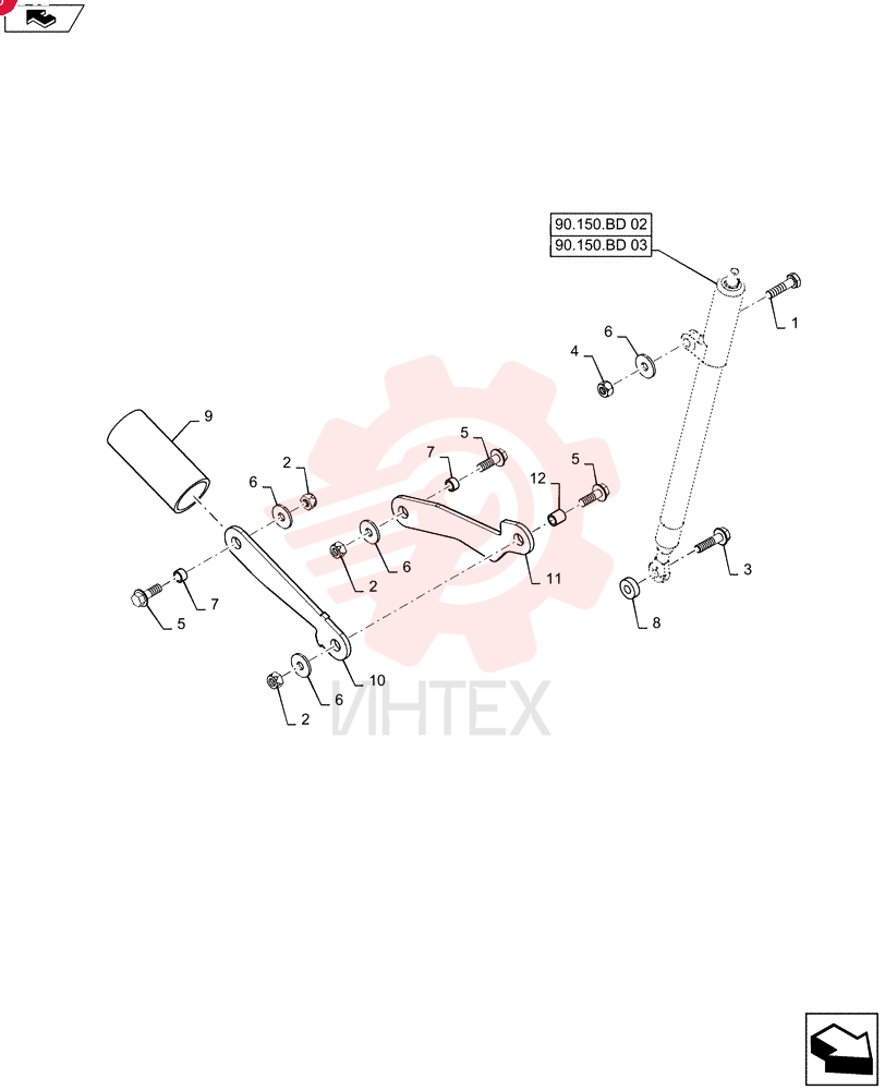 BOLT,Hex, M10 x 1.5 x 40mm, Cl 10.9