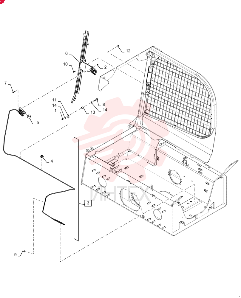 NUT,3/8"-16, GB 9637692 (2)