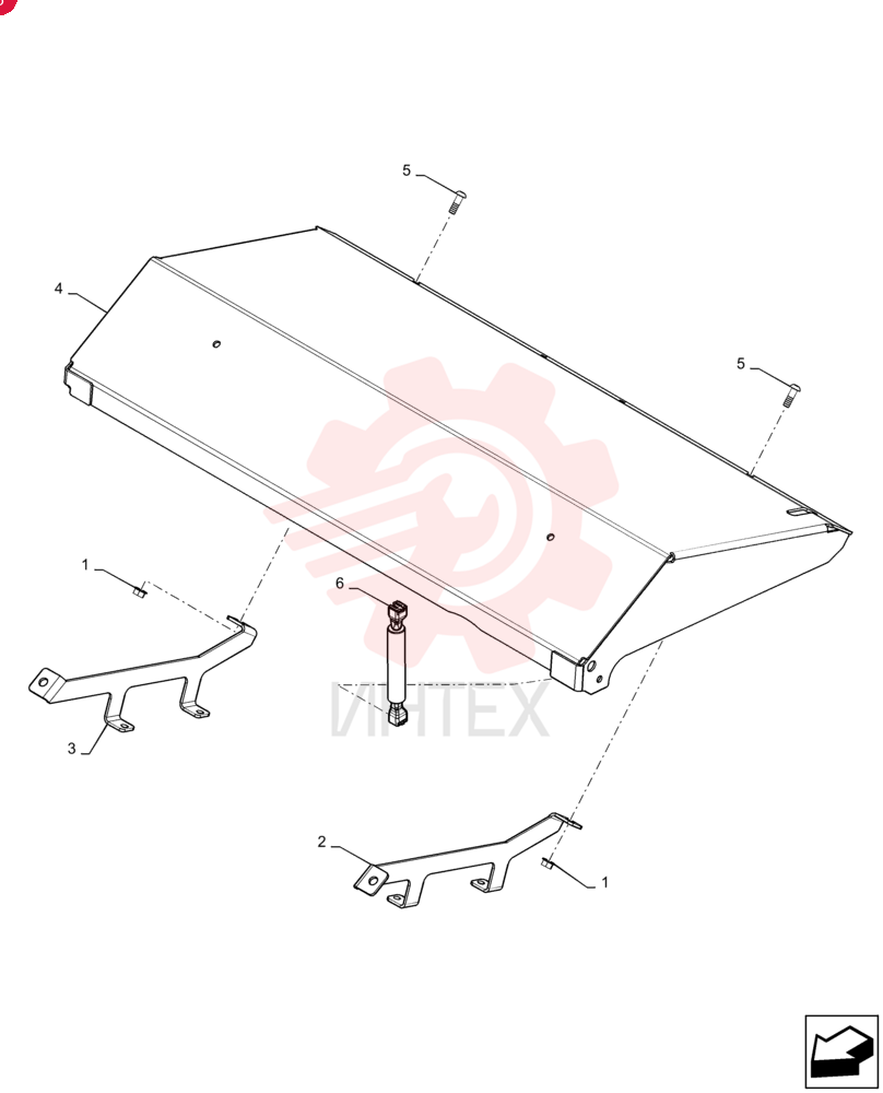 FLANGE NUT,Hex, M8 x 1.25, Cl 8 9804277 (2)