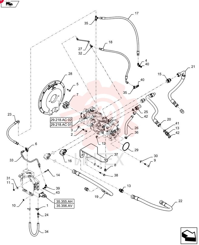 HOSE CLAMP,12.7mm - 23.1mm, Worm Gear 13021 (1)