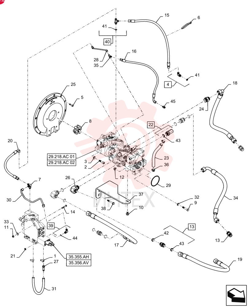 HOSE CLAMP,12.7mm - 23.1mm, Worm Gear 13021 (1)