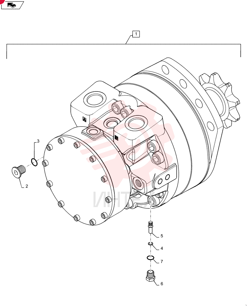 HYDRAULIC MOTOR,Drive, 470 CC 84565751