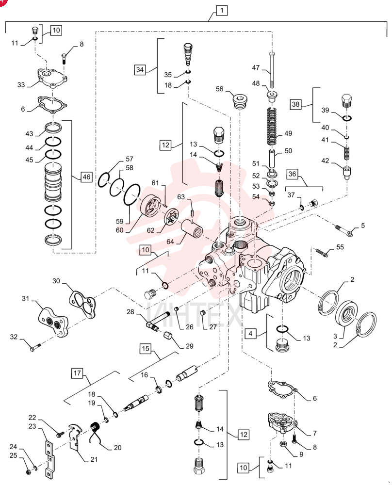 HYDROSTATIC PUMP,46 CC 84322471 (2)