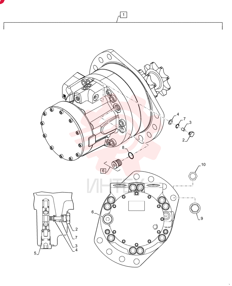 HYDRAULIC MOTOR,Drive, 470 CC 84565752 (2)