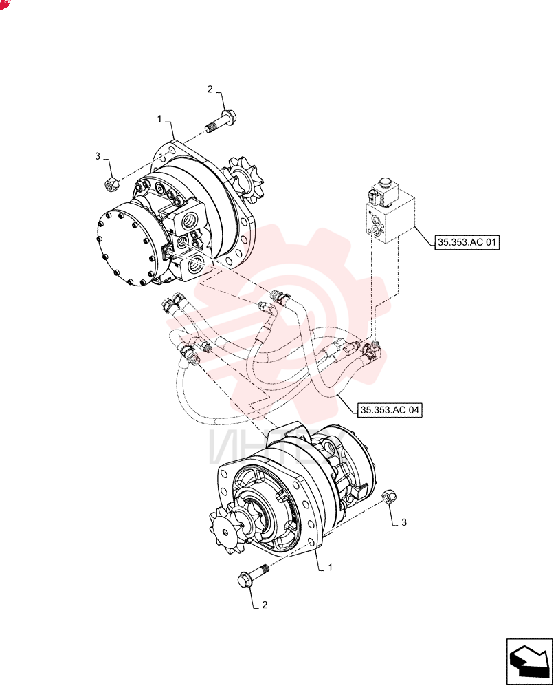 HYDRAULIC MOTOR 84256616