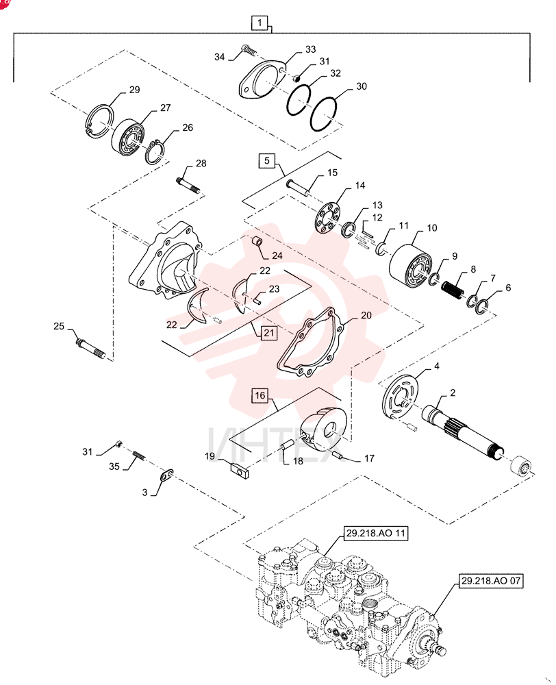 HYDROSTATIC PUMP,46 CC 84322471 (4)